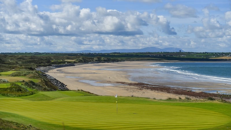 A view of the 10th green at Ballybunion. The club would generally be fully booked up from April to September with overseas visitors. Photograph: Brendan Moran/R&A/R&A via Getty Images