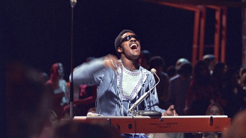 Stevie Wonder on Top of the Pops. Photograph: Ron Howard/Redferns
