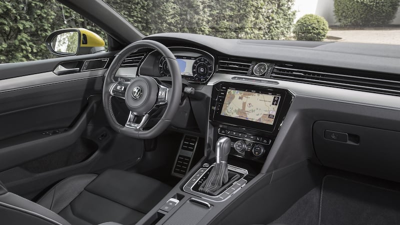 The Arteon’s interior is a weak point, for it doesn’t reflect the firm’s flagship ambitions for the car