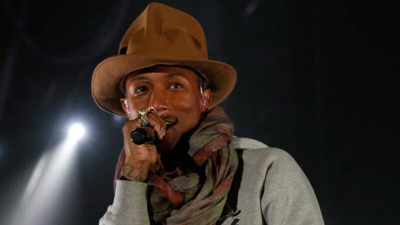 Pharrell Williams performs at the Coachella Valley Music and Arts Festival in Indio, California. Photograph: REUTERS