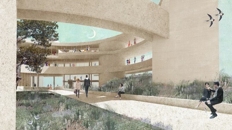 Artist’s impression of a garden area