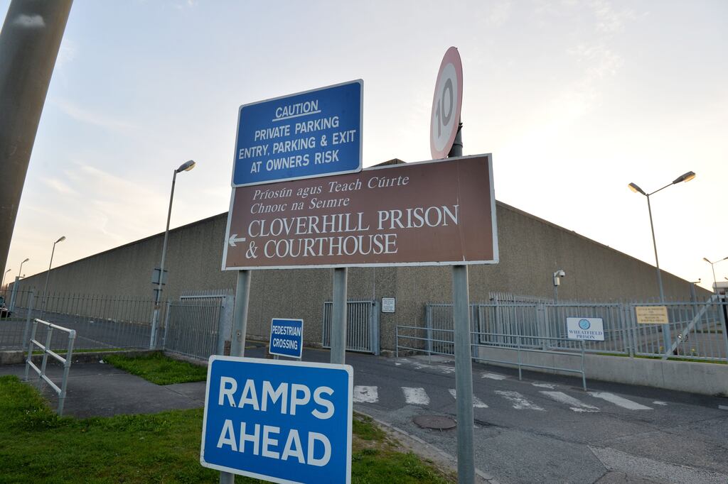 Cloverhill Prison: counterfeit benzodiazepines were thrown over the wall into the exercise area. Photograph: Alan Betson