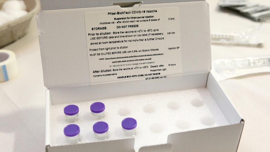 It comes as official advisers were putting the finishing touches to a review of the State’s prioritisation for Covid-19 shots, after the Government requested that people with weak immune systems be prioritised. File photograph: Laura Hutton