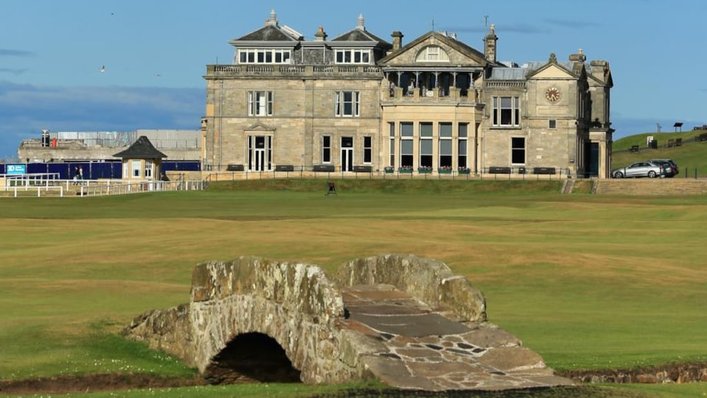 The Swilcan Bridge on the the Old Course at St Andrews. Photograph: David Cannon/Getty