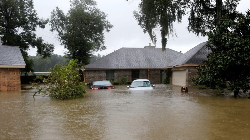 Thirty thousand people are expected to seek emergency shelter after their homes flooded in Houston. Photograph: Jonathan Bachman/Reuters