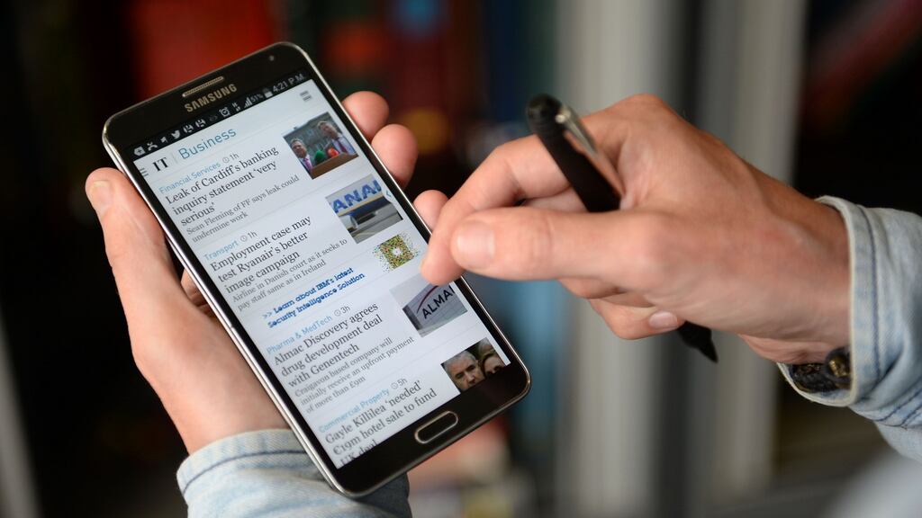 Mobile phones will come to dominate and overwhelm other industries and precipitate a lot of very visible disruptions in how the world operates on the way. Photograph: Dara Mac Dónaill / The Irish Times