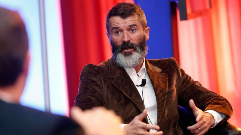 Roy Keane speaking an Irish Management Institute  conference  in Sandyford, Dublin. Photograph: Robbie Reynolds