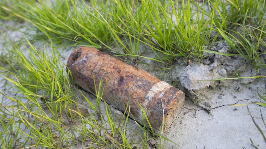 A first World War shell in Flanders. Photograph: Coica/Thinkstock