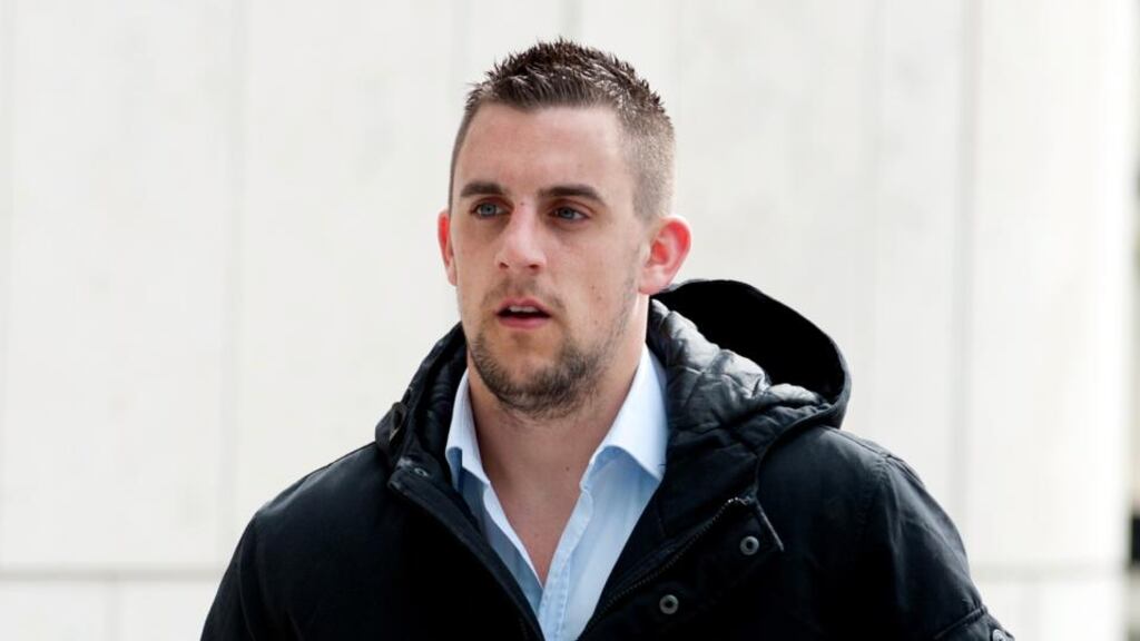 Assault victim Thomas Carter arriving at Dublin Circuit Criminal Court yesterday. Photograph: Collins