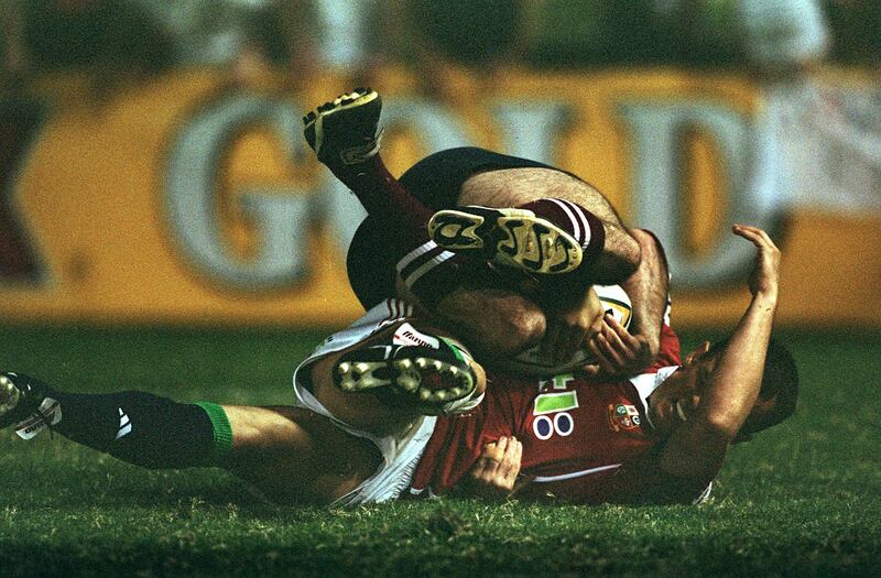 Austin Healy of the Lions in 2001. Photograph: Billy Stickland/Inpho