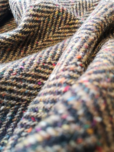 Magee tweed. Donegal tweed is back in fashion again after many years of neglect.