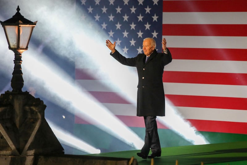 US president Joe Biden, running as an incumbent, is unlikely to face much competition from inside his party. Photograph: Paul Faith/Getty Images