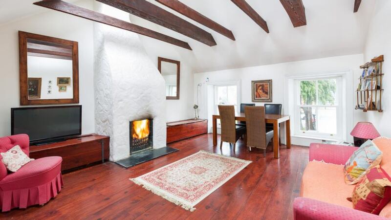 The upstairs living area.