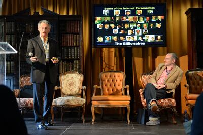 Leonard Kleinrock at the 2013 Web Summit in Dublin, where he touched on a paradox concerning the supposed existence of extraterrestrial beings. Photograph: Dara Mac Dónaill
Dara Mac Donaill
Dara MacDonaill