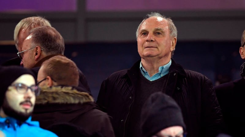 Uli Hoeness is to step down as Bayern Munich president later this month. Photograph: Ina Fassbender/AFP/Getty