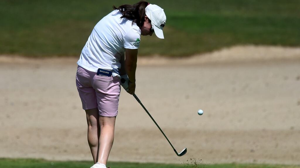 Leona Maguire during the Omega Dubai Moonlight Classic in Dubai, United Arab Emirates. Photograph: Tom Dulat/Getty Images