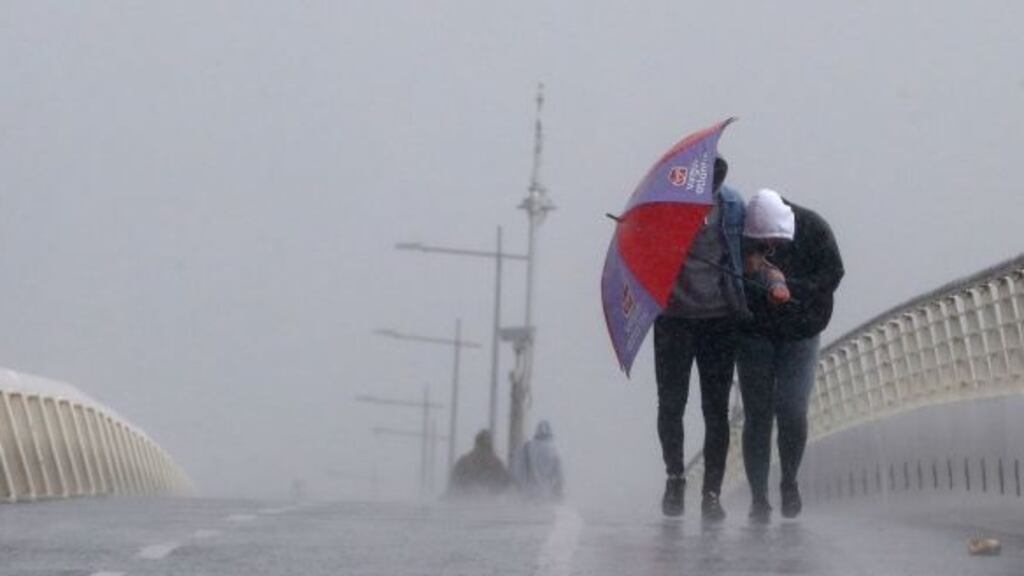 Blustery showers are among the unsettled weather conditions forecast for the coming days. File photograph: Stephen Collins/ Collins Photos