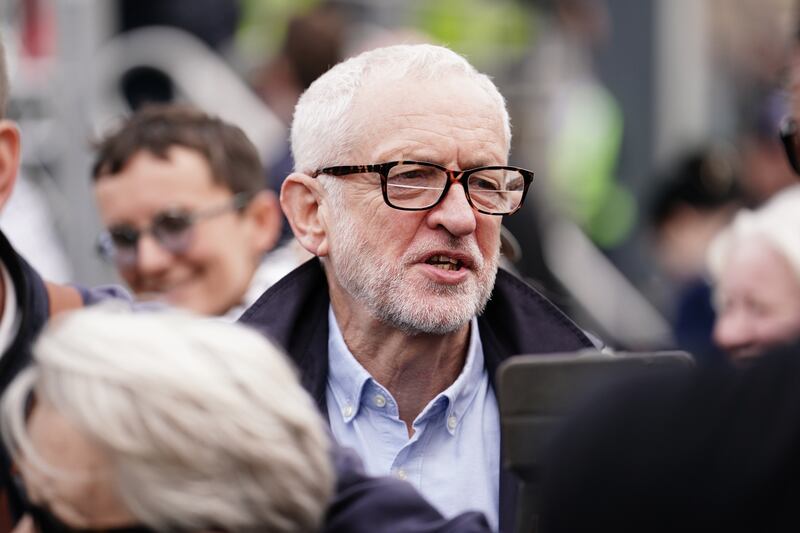 Former Labour Party leader Jeremy Corbyn: he gave an impassioned speech during his campaign launch as an independent in Islington in which he railed against child poverty, a lack of housing and the dominance of the most powerful in society. Photograph: Jordan Pettitt/PA Wire