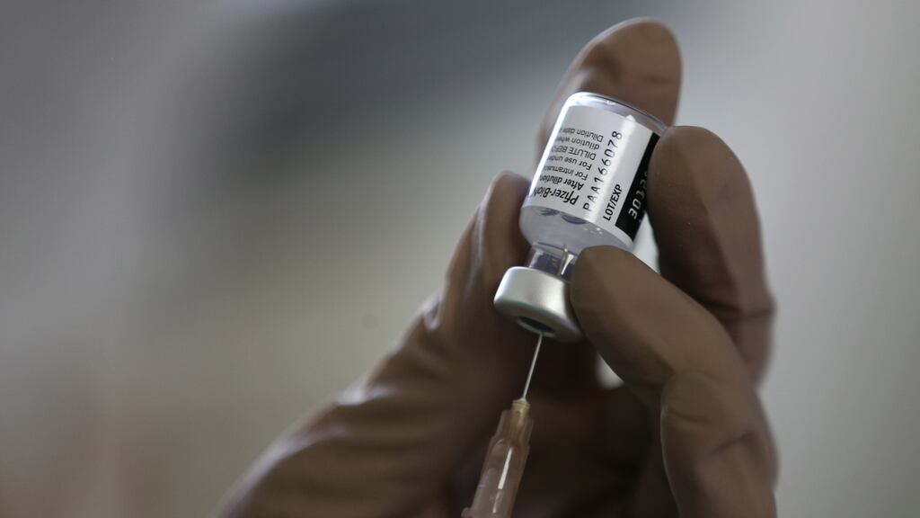 Over-60s would receive shots in their GP surgeries, while mass-vaccination centres could be restarted before the end of the month. Photograph: Narong Sangnak/EPA