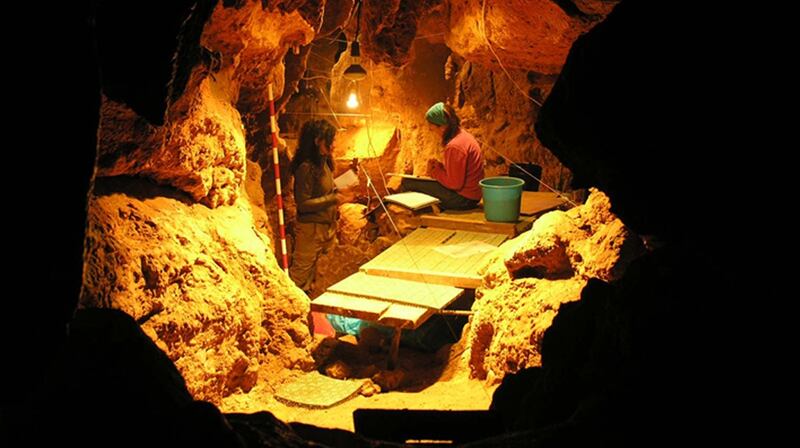 The Tunnel of Bones cave in El Sidrón where 12 Neanderthal specimens dating from 49,000 years ago have been recovered. Photograph: Paleoanthropology Group MNCN-CSIC/Antonio Rosas