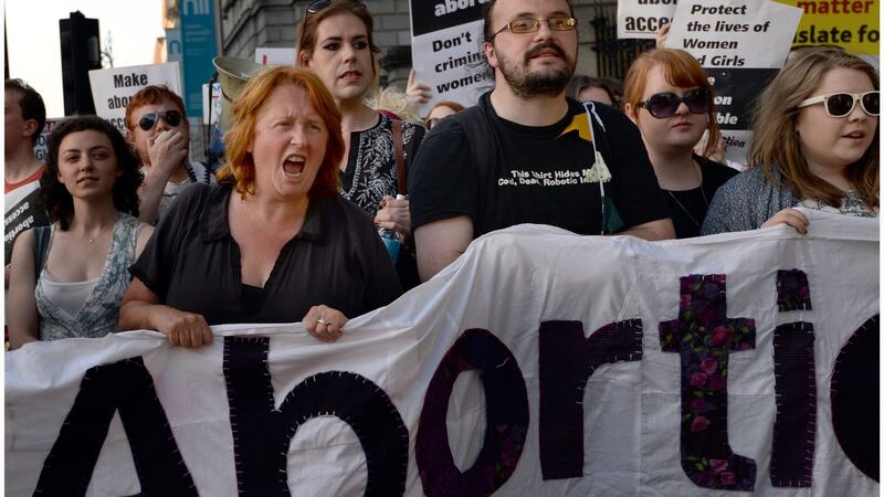 Irish Blues and Jazz singer and Pro Choice campaigner Mary Coughlan photographed outside the Dail during the vote on the Protection of Life during Pregnancy Bill. File Photograph: Brenda Fitzsimons