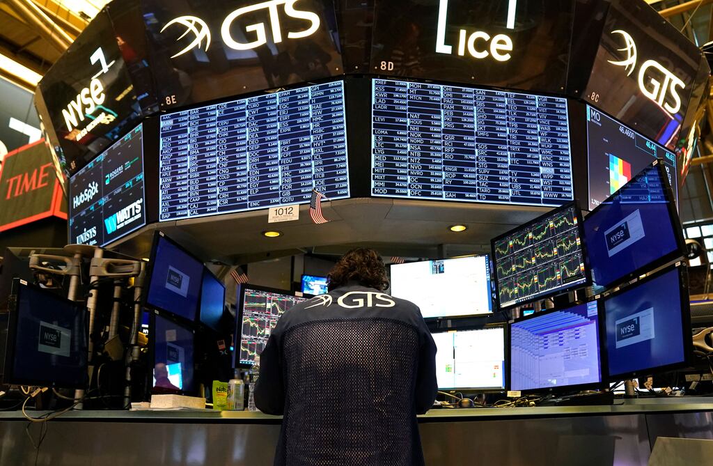 The Irish index of shares rose 1.3 per cent in trading on Monday. Photograph: Timothy A Clary/AFP via Getty Images