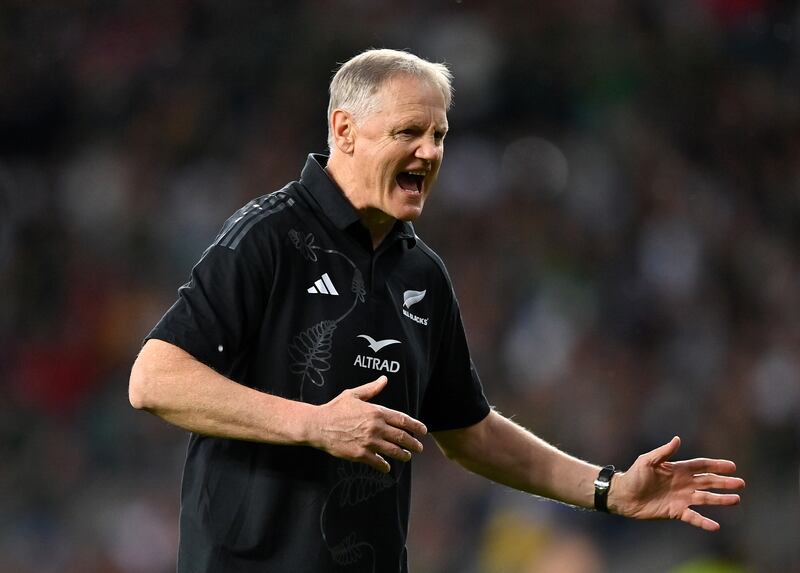 New Zealand attack coach Joe Schmidt. Photo: Patrick Khachfe/Getty Images