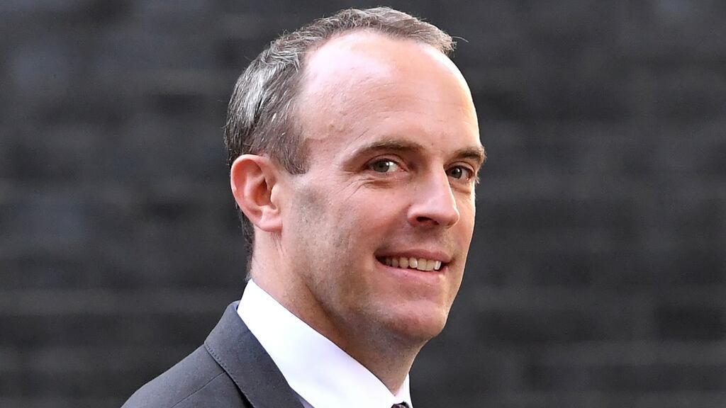 Brexit secretary Dominic Raab has ruled out a second referendum but Lord John Kerr’s report says it is possible. Photograph: Facundo Arrizabalaga