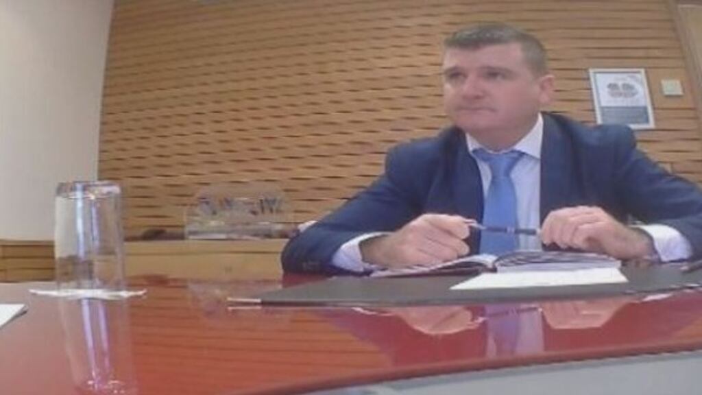 Cllr John O’Donnell from Donegal filmed in a meeting with an undercover RTÉ reporter. Photograph: RTÉ