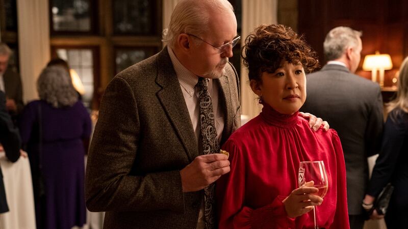 Sandra Oh and David Morse in The Chair, on Netflix from Friday. Photograph: Eliza Morse/Netflix