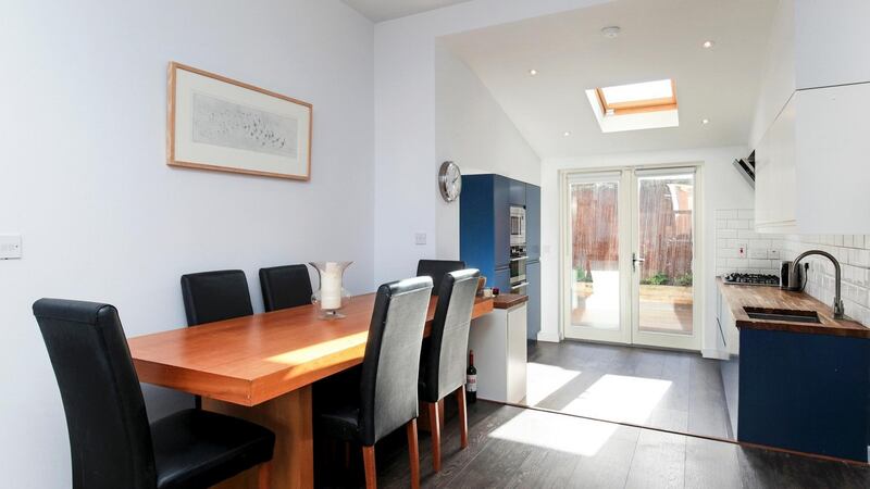 Dining area and kitchen