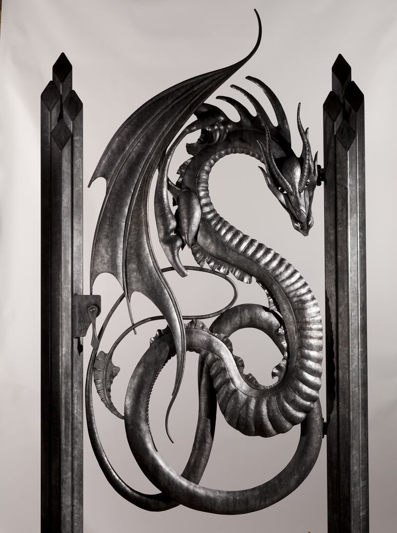 Detail of railings from Bushy Park Ironworks