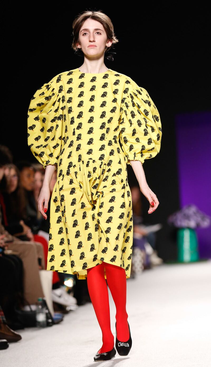 Vita Byrne Carty modelling for Vetements in Paris this year. Photograph: Nurphoto/Getty