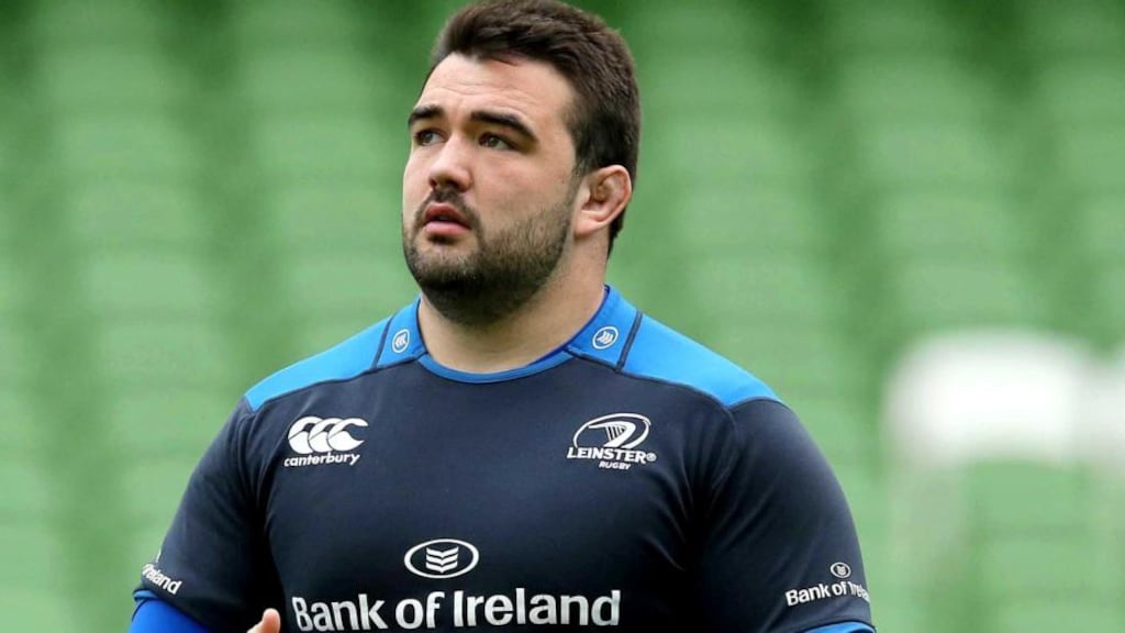 Leinster prop Marty Moore looks set to miss the rest of the season as he is due to undergo a second surgery this season on a shoulder injury. Photo: Ryan Byrne/Inpho
