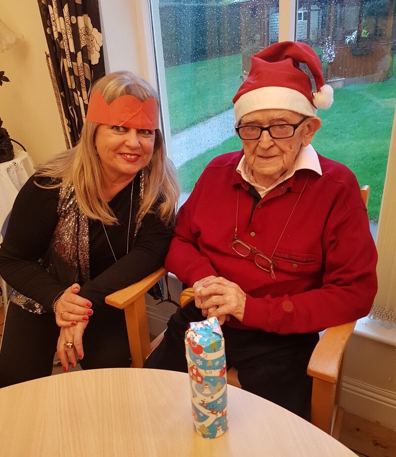 Fidelma Kelly with her father John P Kelly.