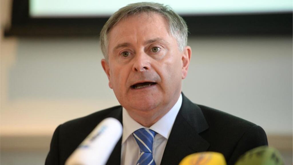 Defending Labour’s performance in Government, Minister for Public Expenditure and Reform Brendan Howlin said confidence had been restored to the economy. Photograph: Dara Mac Dónaill/The Irish Times