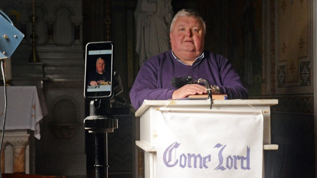 Fr Gerard Galvin who will officiate at the Christmas Day Mass, which will be streamed live on YouTube, at the Church of Mary, Star of the Sea, Kilcrohane, Co Cork. Photograph: Denis Boyle