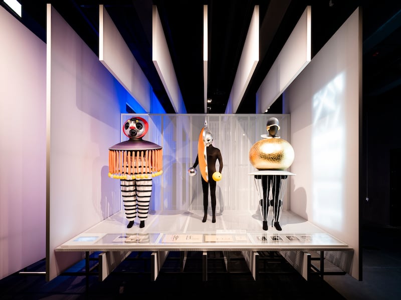 Costumes: the Bauhaus was also famous for its weavings and fabrics design. Photograph: Bauhaus Museum