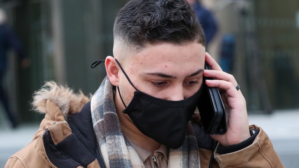Ali El Taweel (24), of Abbey Park View, Clane, Co. Kildare, leaving court on Tuesday after he received a suspended sentence. Photograph: Collins Courts