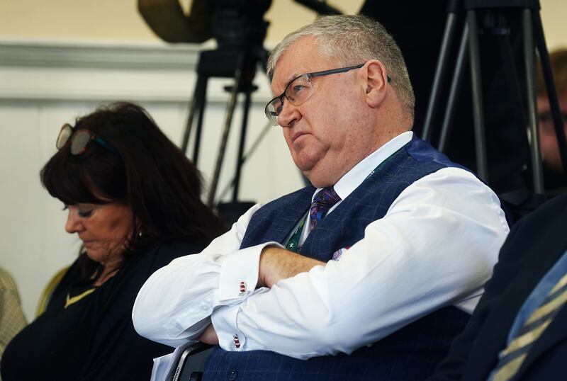 Joe Duffy at a news briefing with the Spiritans in Ireland and former Blackrock College pupils at the RDS, Dublin, November 16th, 2022. Photograph: Brian Lawless/PA