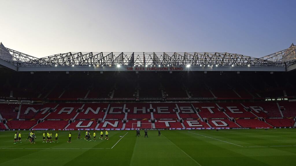 Celta Vigo’s players arrive for a training session at Old Trafford ahead of their Europa League semi-final second leg clash with Manchester United. Photo: Reuters