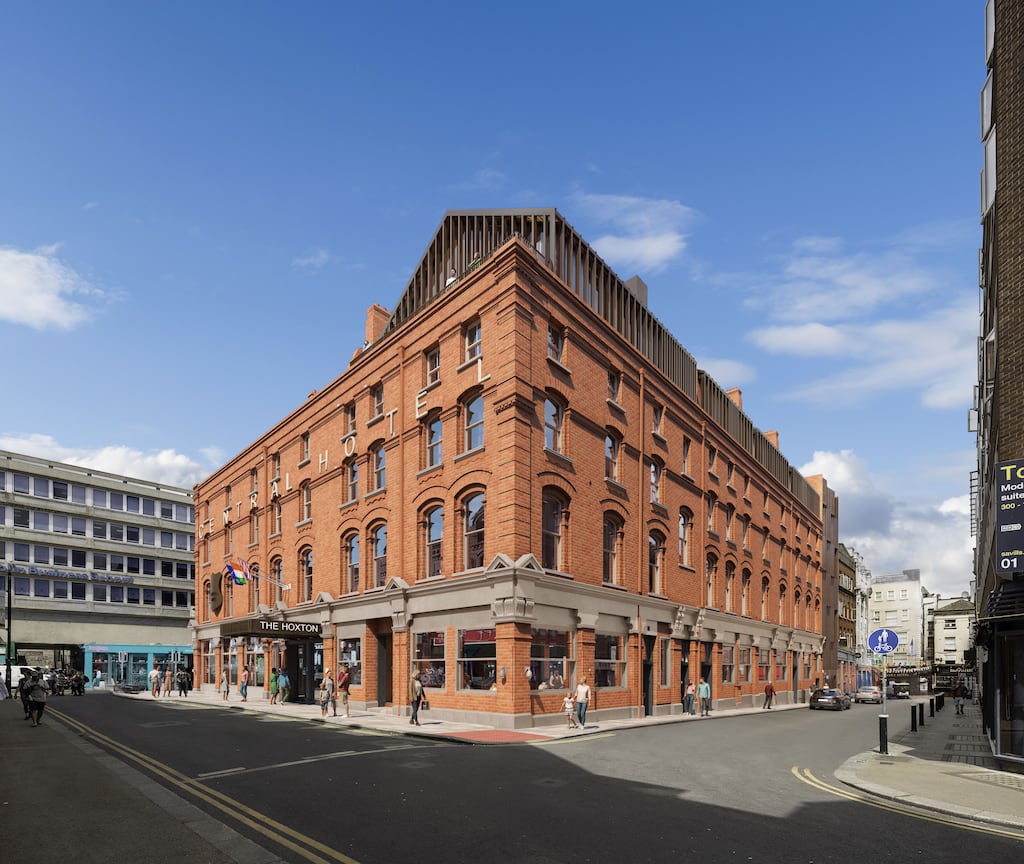 The Central Hotel on Dublin's Exchequer Street is being refurbished and will reopen for business in 2024 as Ireland's first Hoxton Hotel.