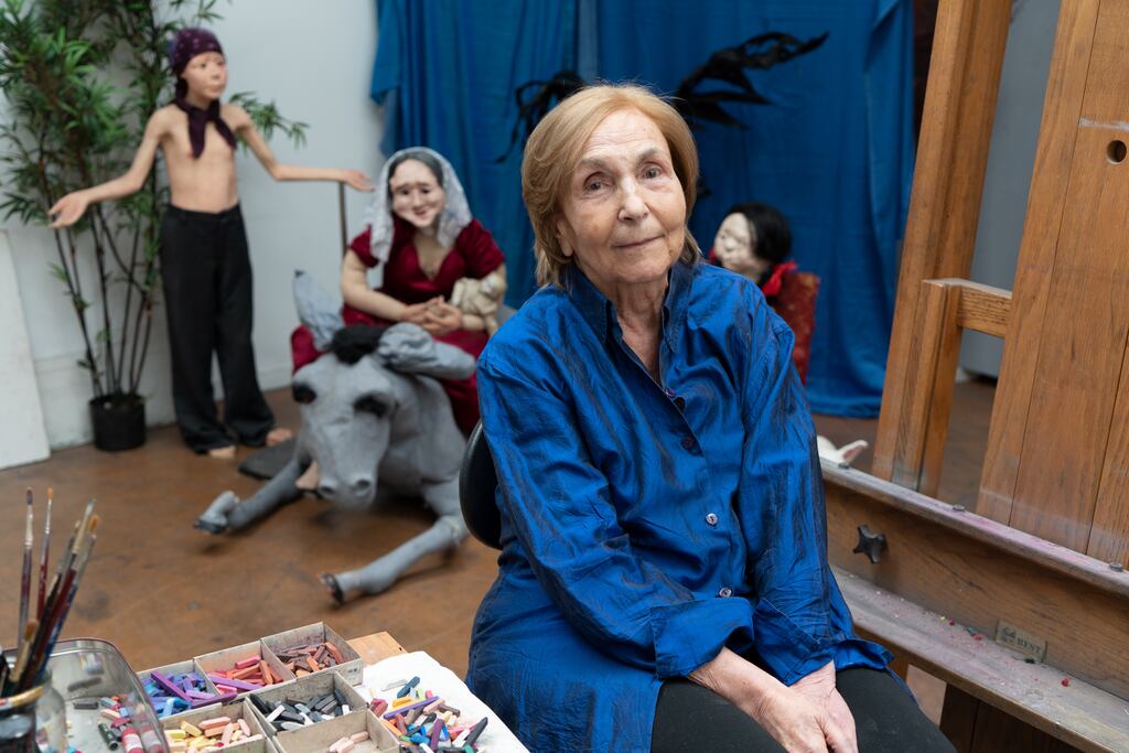 Paula Rego in 2021. The celebrated artist died on June 8th in north London. She was 87. Photograph: Nick Willing via The New York Times