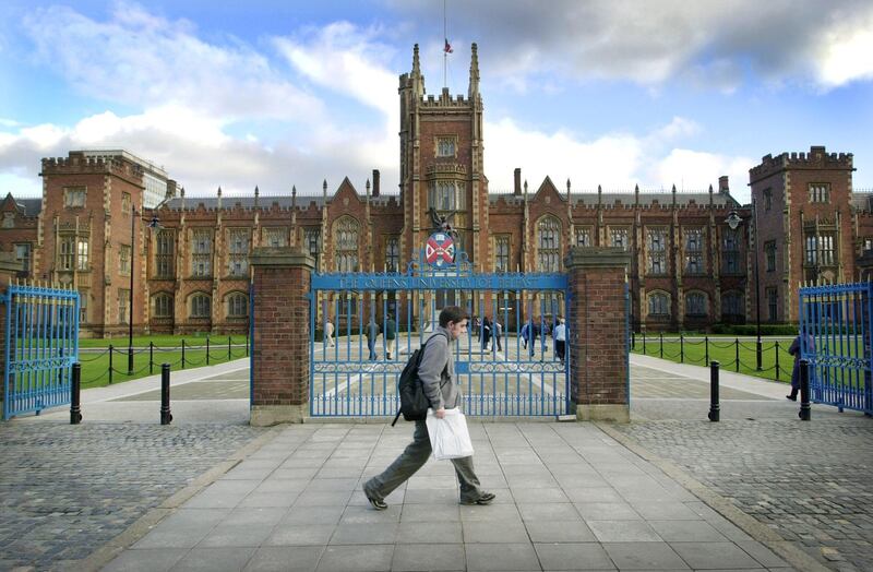 Queens University Belfast in Northern Ireland. Photograph: Alan Betson
