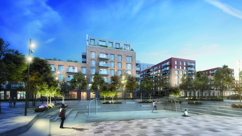 CGI of Belgard Gardens, Tallaght: Property developer Marlet describes the project as a “new urban quarter” for Tallaght