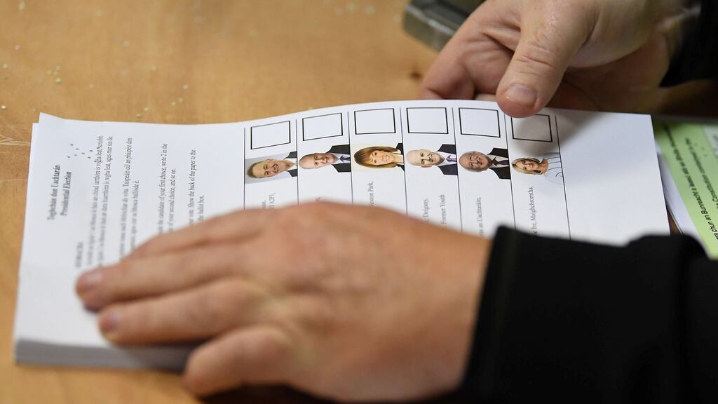 Peter Casey’s strength was relatively consistent across all age groups, apart from the youngest demographic. Photograph: Clodagh Kilcoyne/Reuters