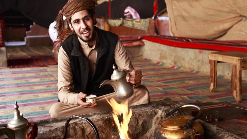 Coffee is served at a Bedouin camp. Photograph: Thinkstock