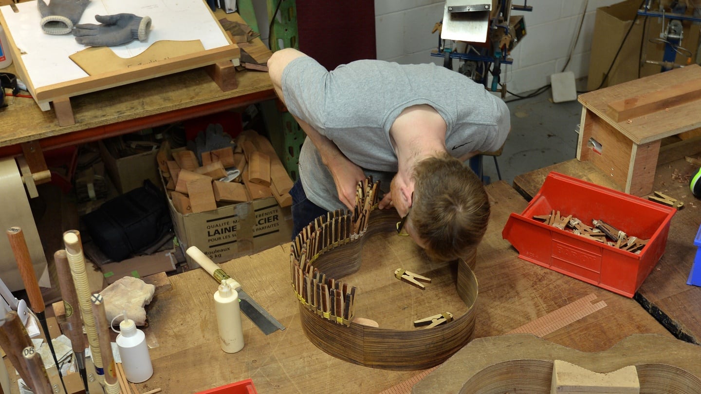 Handcrafted: Lowden Guitars in Downpatrick, Co Down. Photograph: Colm Lenaghan/Pacemaker