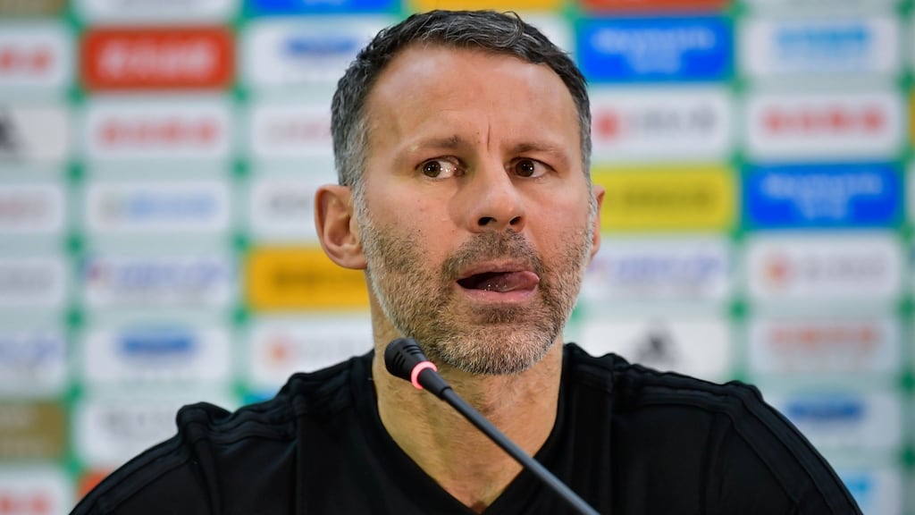 Ryan Giggs: “I’m proud to be the Welsh manager and proud to be coaching this group of players.” Photograph: AFP/Getty