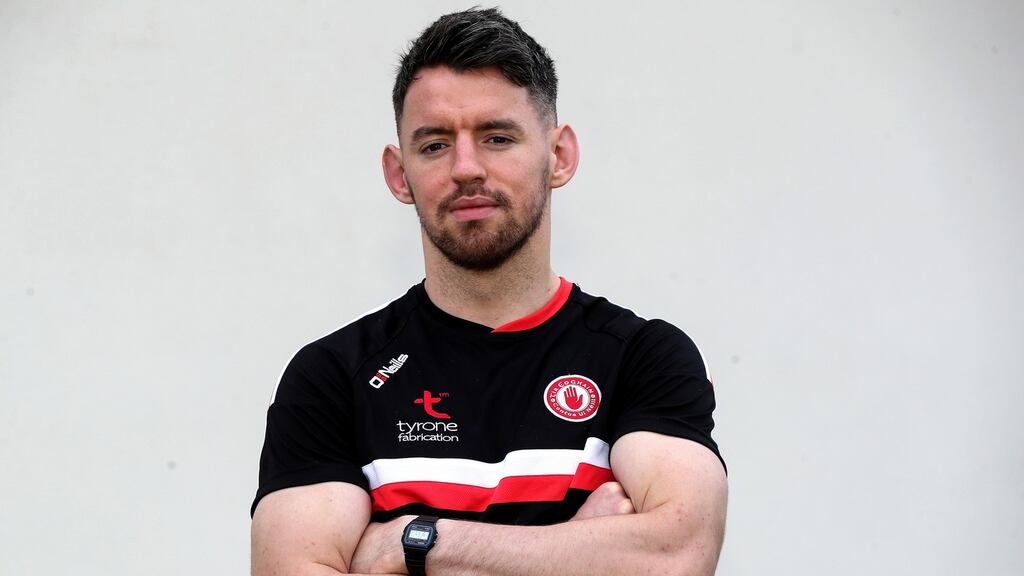 Mattie Donnelly of Tyrone: until now, Tyrone were not ready for the penultimate leap. Photograph: Declan Roughan/Inpho